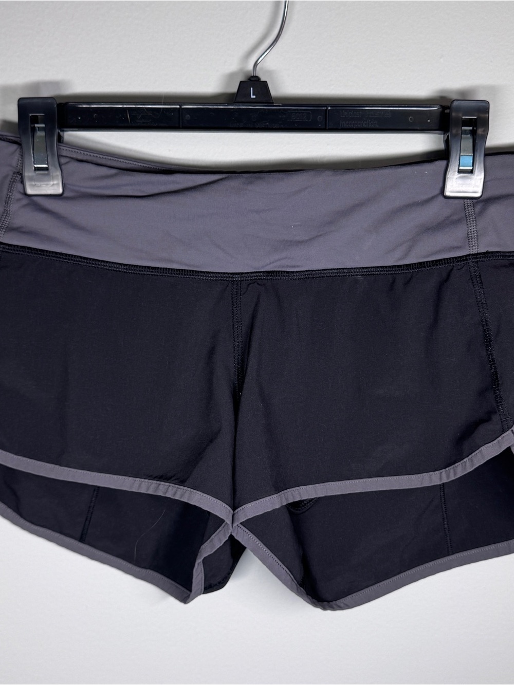 lululemon athletica Black Shorts with Gray Trim